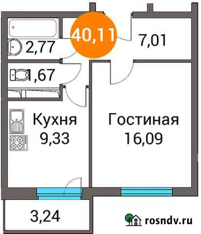 1-комнатная квартира, 40 м², 7/14 эт. на продажу в Пушкино Пушкино - изображение 1