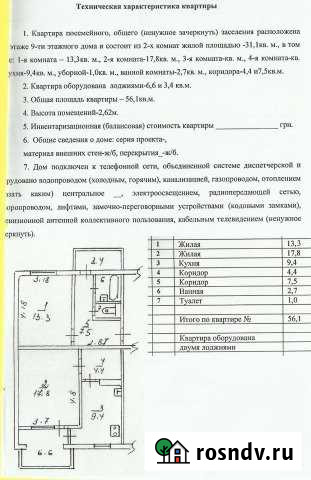 2-комнатная квартира, 56 м², 5/9 эт. на продажу в Гаспре Гаспра - изображение 1