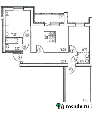 3-комнатная квартира, 72 м², 4/5 эт. на продажу в Белебее Белебей - изображение 1