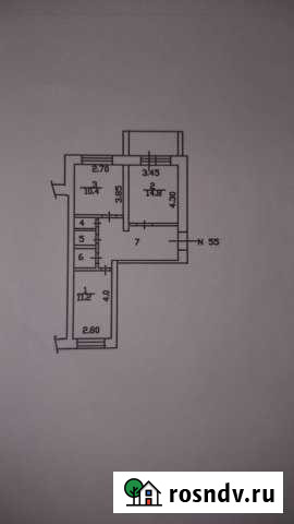 2-комнатная квартира, 50 м², 2/3 эт. на продажу в Карабаше Республики Татарстан Карабаш - изображение 1