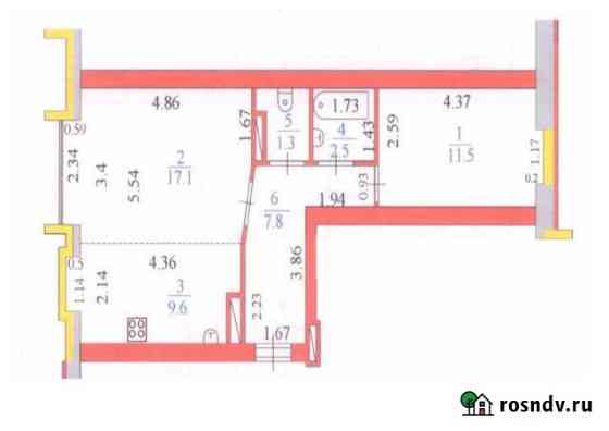 2-комнатная квартира, 61 м², 4/4 эт. на продажу в Губкинском Губкинский