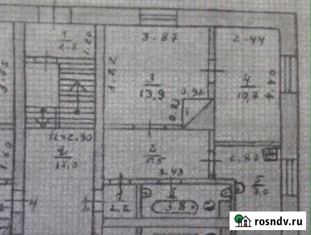 2-комнатная квартира, 43 м², 1/2 эт. на продажу в Пучеже Пучеж - изображение 1