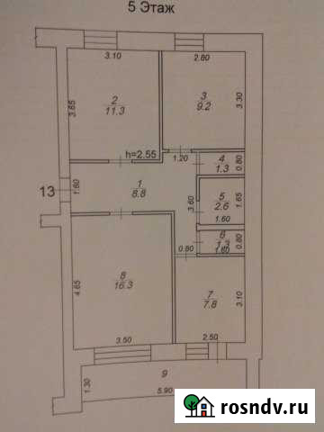 3-комнатная квартира, 58 м², 5/5 эт. на продажу в Лихославле Лихославль - изображение 1