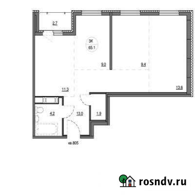 3-комнатная квартира, 65 м², 8/12 эт. на продажу в Петрозаводске Петрозаводск - изображение 1