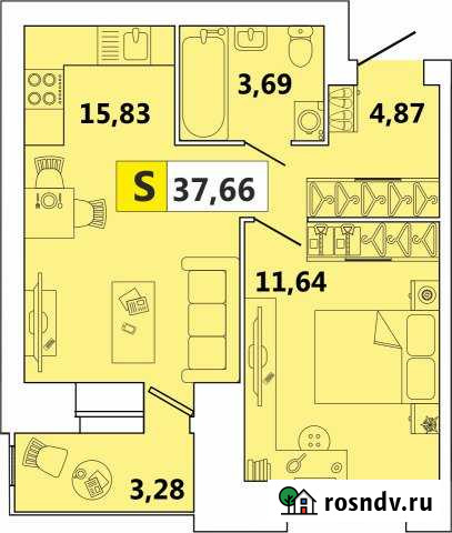 2-комнатная квартира, 38 м², 9/9 эт. на продажу в Северодвинске Северодвинск - изображение 1