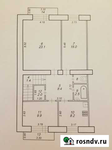 3-комнатная квартира, 82 м², 2/2 эт. на продажу в Торжке Торжок - изображение 1