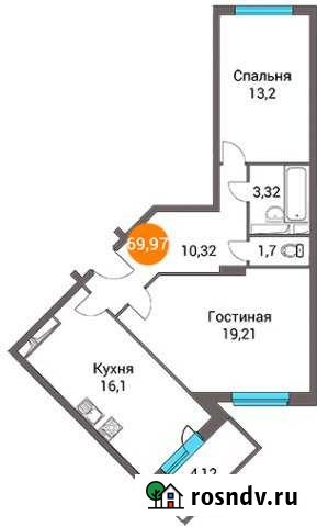 2-комнатная квартира, 68 м², 14/14 эт. на продажу в Правдинском Правдинский - изображение 1