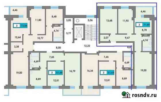3-комнатная квартира, 71 м², 3/9 эт. на продажу в Сосновоборске Красноярского края Сосновоборск