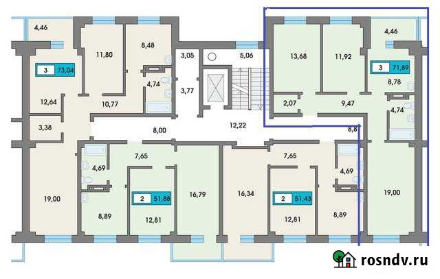 3-комнатная квартира, 71 м², 3/9 эт. на продажу в Сосновоборске Красноярского края Сосновоборск - изображение 1