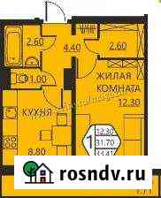 1-комнатная квартира, 33 м², 16/16 эт. на продажу в Кондратово Кондратово
