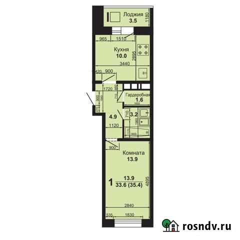 1-комнатная квартира, 35 м², 4/10 эт. на продажу в Коврове Ковров - изображение 1