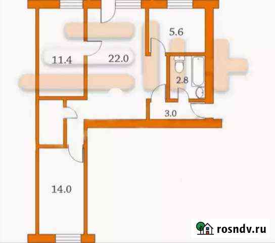 3-комнатная квартира, 58 м², 1/4 эт. на продажу в Назарово Назарово