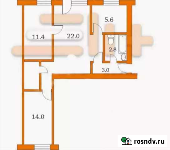 3-комнатная квартира, 58 м², 1/4 эт. на продажу в Назарово Назарово - изображение 1