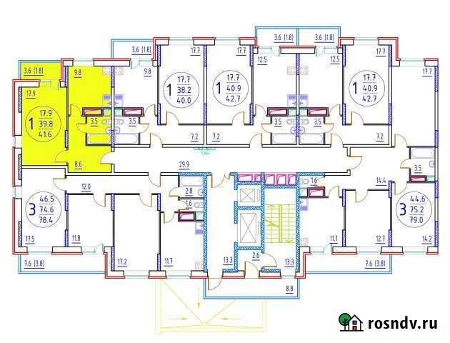 1-комнатная квартира, 41 м², 9/17 эт. на продажу в Дмитрове Дмитров - изображение 1