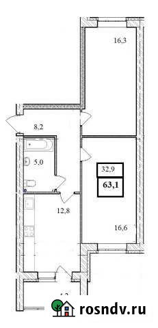 2-комнатная квартира, 63 м², 1/3 эт. на продажу в Муроме Муром - изображение 1