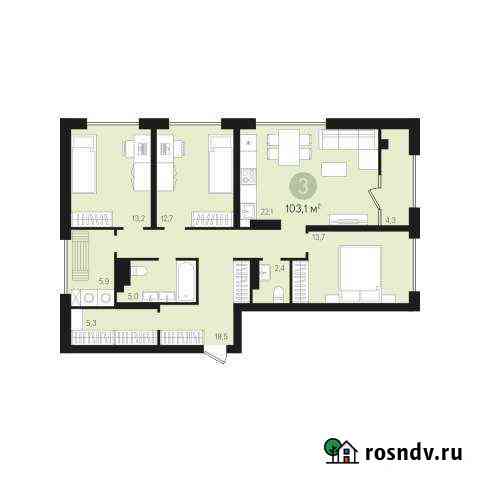 3-комнатная квартира, 103 м², 8/10 эт. на продажу в Сургуте Сургут