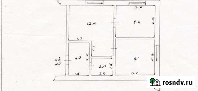 2-комнатная квартира, 36 м², 1/2 эт. на продажу в Севске Севск - изображение 1