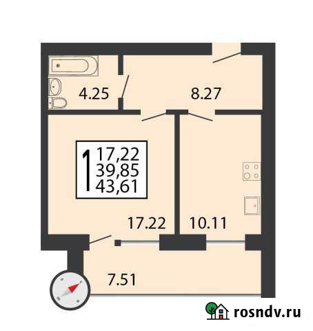 1-комнатная квартира, 44 м², 4/9 эт. на продажу в Муроме Муром - изображение 1