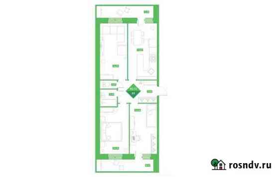 3-комнатная квартира, 80 м², 2/15 эт. на продажу в Клине Клин
