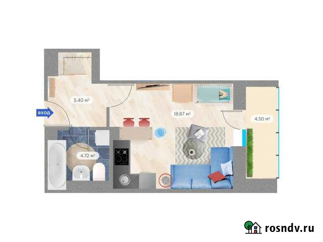 Квартира-студия, 33 м², 19/25 эт. на продажу в Кирове Киров - изображение 1