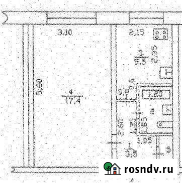 1-комнатная квартира, 29 м², 1/5 эт. на продажу в Новосиньково Новосиньково - изображение 1