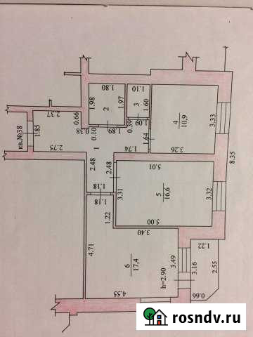 2-комнатная квартира, 62 м², 1/3 эт. на продажу в Поворино Поворино - изображение 1