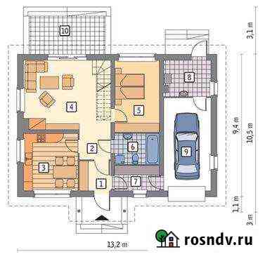 Дом 146 м² на участке 7 сот. на продажу в Большом Полпино Большое Полпино