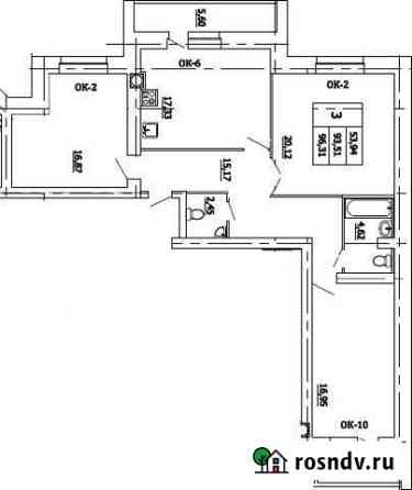 3-комнатная квартира, 102 м², 7/8 эт. на продажу в Ярославле Ярославль