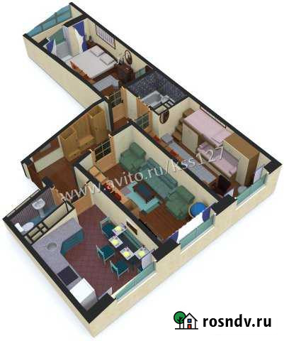 3-комнатная квартира, 62 м², 4/19 эт. на продажу в Кургане Курган - изображение 1