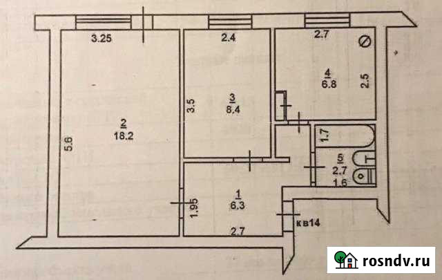 2-комнатная квартира, 42 м², 2/2 эт. на продажу в Зимовниках Зимовники - изображение 1