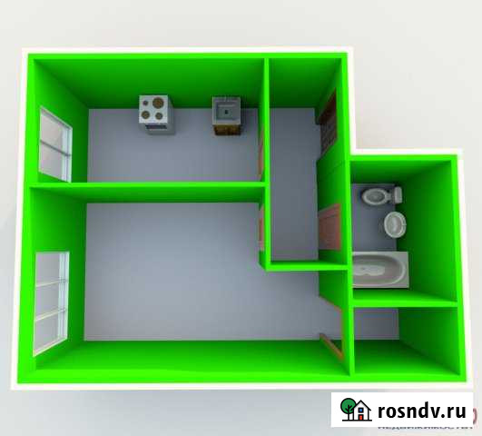 1-комнатная квартира, 34 м², 1/3 эт. на продажу в Назие Назия - изображение 1