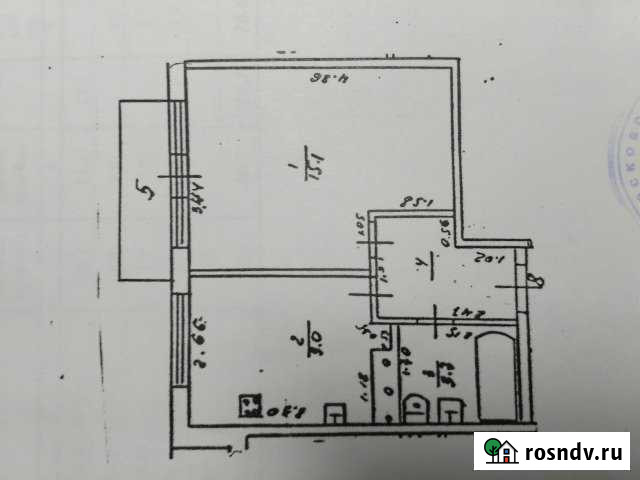 1-комнатная квартира, 33 м², 3/3 эт. на продажу в Кашире Кашира - изображение 1