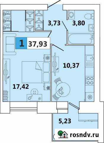 1-комнатная квартира, 38 м², 2/9 эт. на продажу в Северодвинске Северодвинск - изображение 1