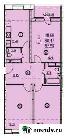 3-комнатная квартира, 82 м², 8/17 эт. на продажу в Мытищах Мытищи