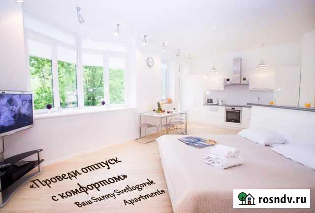 Квартира-студия, 44 м², 1/6 эт. в аренду посуточно в Светлогорске Светлогорск - изображение 1