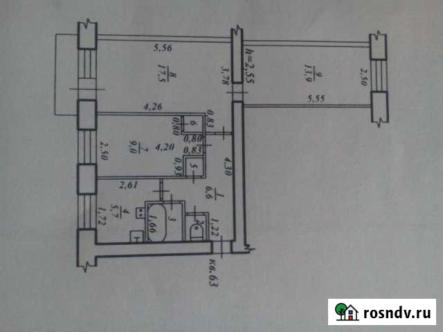 3-комнатная квартира, 56 м², 4/5 эт. на продажу в Советской Гавани Советская Гавань - изображение 1