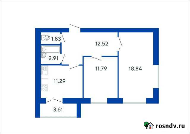 2-комнатная квартира, 61 м², 9/12 эт. на продажу в Стерлитамаке Стерлитамак - изображение 1