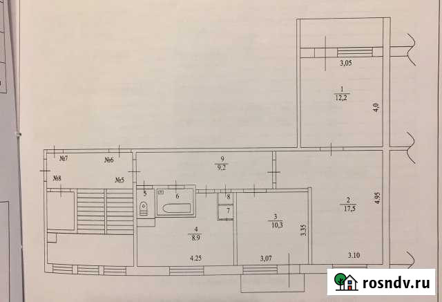 3-комнатная квартира, 64 м², 2/3 эт. на продажу в Волосово Волосово - изображение 1