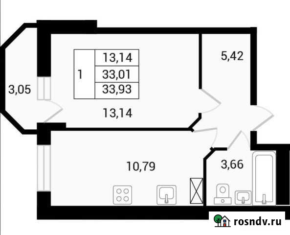 1-комнатная квартира, 34 м², 4/8 эт. на продажу в Сертолово Сертолово - изображение 1