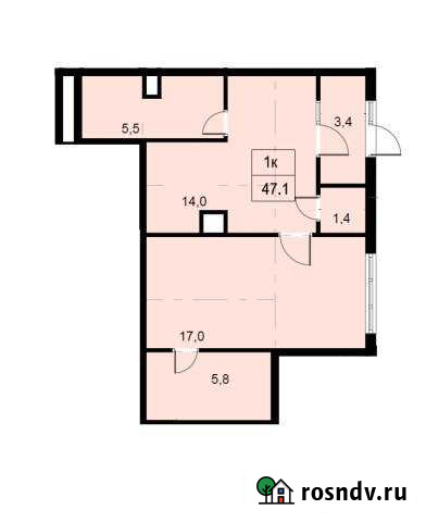 1-комнатная квартира, 47 м², 1/4 эт. на продажу в Супсехе Супсех - изображение 1