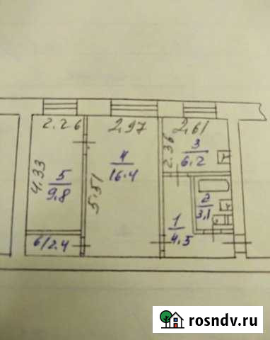 2-комнатная квартира, 42 м², 2/2 эт. на продажу в Заинске Заинск - изображение 1