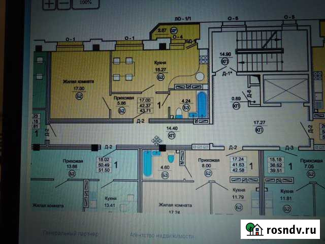 1-комнатная квартира, 44 м², 6/9 эт. на продажу в Тамбове Тамбов - изображение 1