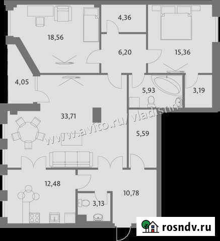3-комнатная квартира, 121 м², 2/6 эт. на продажу в Нижнем Новгороде Нижний Новгород - изображение 1