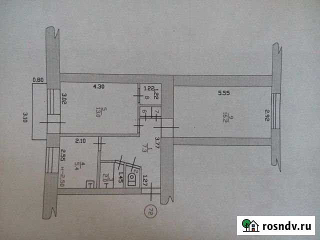 2-комнатная квартира, 46 м², 3/5 эт. на продажу в Алейске Алейск - изображение 1