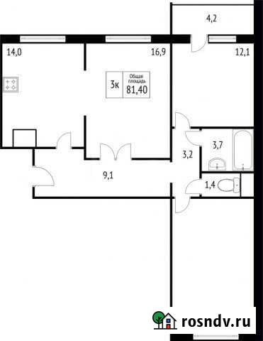 3-комнатная квартира, 81 м², 17/17 эт. на продажу в Костроме Кострома - изображение 1