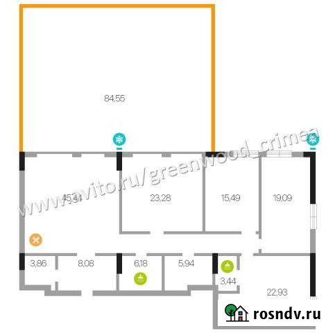 4-комнатная квартира, 179 м², 3/15 эт. на продажу в Симферополе Симферополь - изображение 1
