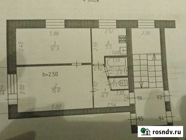 2-комнатная квартира, 41 м², 4/5 эт. на продажу в Бежецке Бежецк - изображение 1