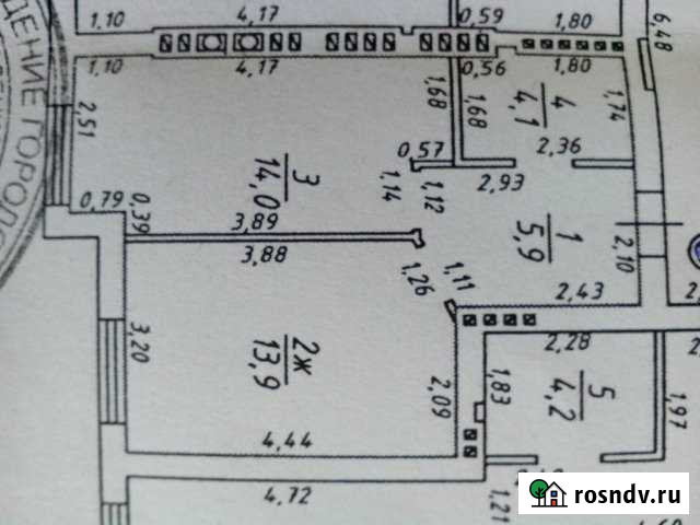 1-комнатная квартира, 38 м², 4/6 эт. на продажу в Гурьевске Калининградской области Гурьевск - изображение 1