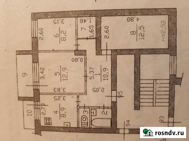 3-комнатная квартира, 61 м², 2/5 эт. на продажу в Киришах Кириши - изображение 1