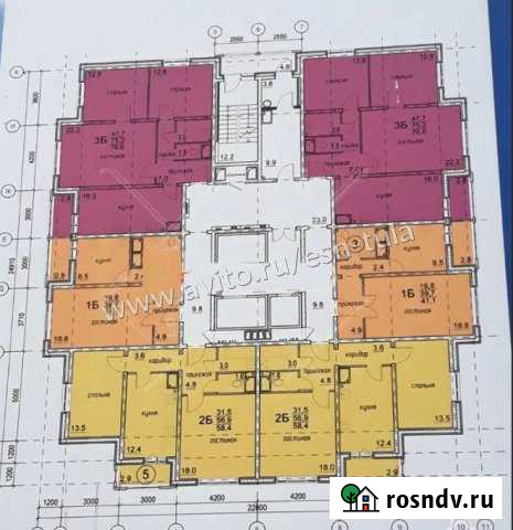 2-комнатная квартира, 61 м², 24/27 эт. на продажу в Туле Тула - изображение 1